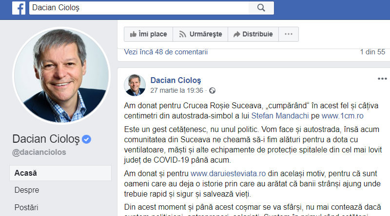 Dacian Ciolos cumpara centimetri din autostrada lui Stefan Mandachi